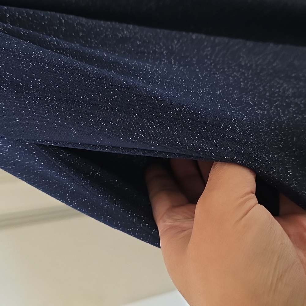 Elegant Navy Blue Maternity Dress - Picture 5 of 5